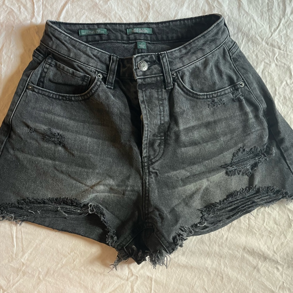 Wild Fable Black Casual Denim Jean shorts
